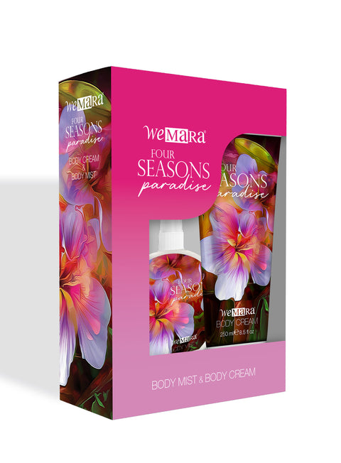 Wemara Four Seasons Paradise Set ( Body Mist+Body Cream)
