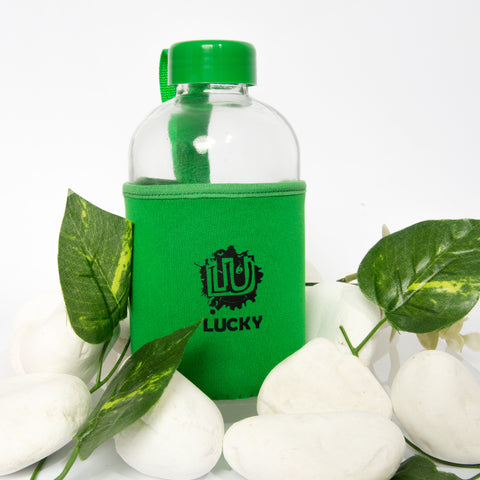 Biggdesign Moods Up Lucky Glass Flask with Neoprene Cover 600 Ml