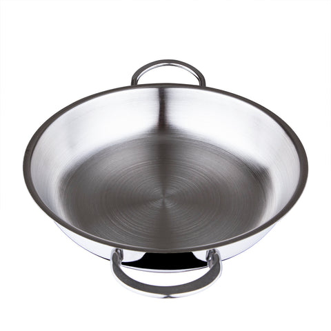 Serenk Modernist Stainless Steel Omelette Pan, 20 cm