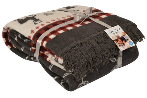 Aksu Double Cotton Blanket 180x220 Jesus