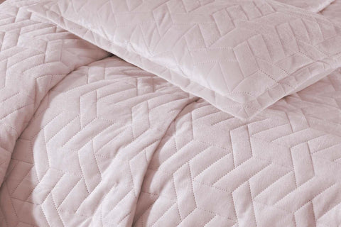 Dinarsu Bedspread Set Double Ruby Powder