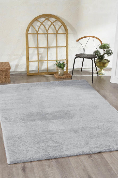 Jassrug Fur Carpet 80X120 Gray