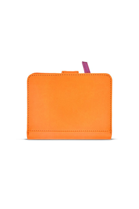 Case Look Women's Orange Colored Snap Wallet Paris 04