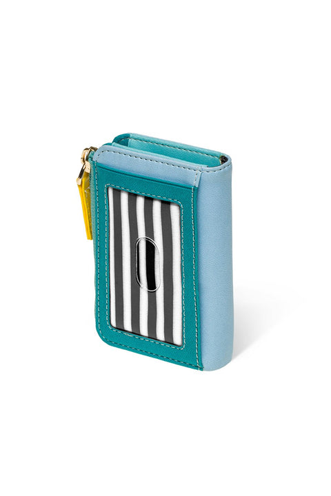 Case Look Women's Turquoise Colored Zippered Small Wallet Angel 02