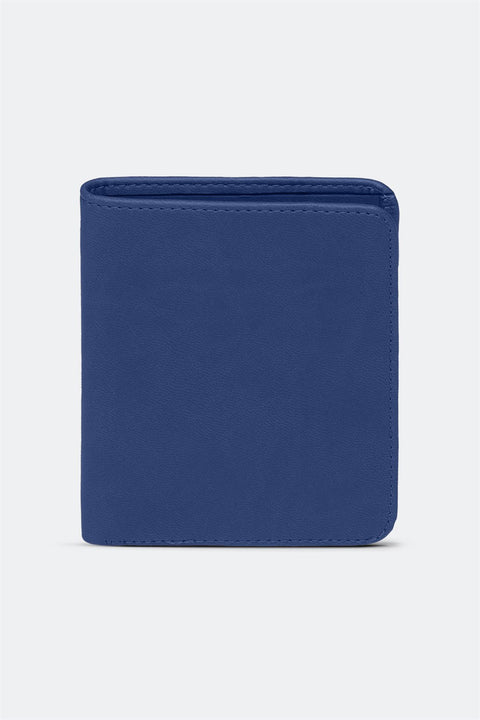 Case Look Men's Dark Blue Colored Folding Wallet Oliver 01