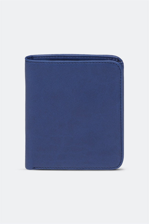 Case Look Men's Blue Color Folding Wallet Oliver 02