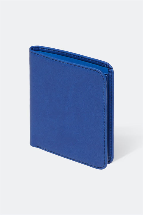 Case Look Men's Navy Blue Folding Wallet Oliver 03