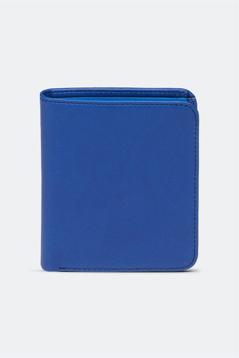 Case Look Men's Navy Blue Folding Wallet Oliver 03