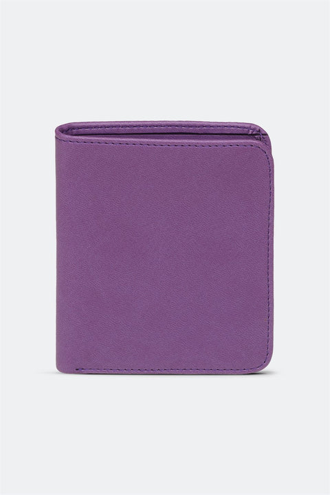 Case Look Men's Purple Colored Folding Wallet Terry 04