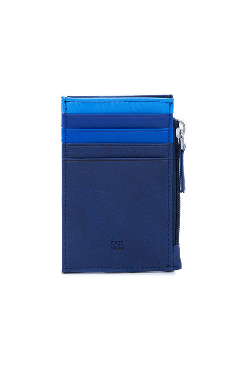 Case Look Men's Blue Zipper Wallet Alex 02