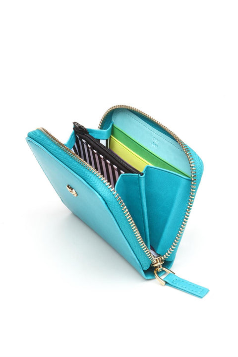 Case Look Women's Turquoise Wallet Juno 03