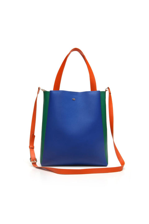 Case Look Women's Blue-Green-Orange Shoulder Bag Adel 01