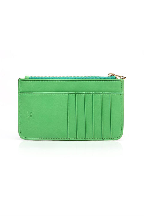 Case Look Women's Wallet with Slogan Green July Forest 02