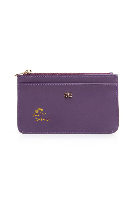 Case Look Women's Wallet with Slogan Purple July Forest 03