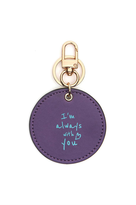 Case Look Slogan Keychain Yoko Purple 05