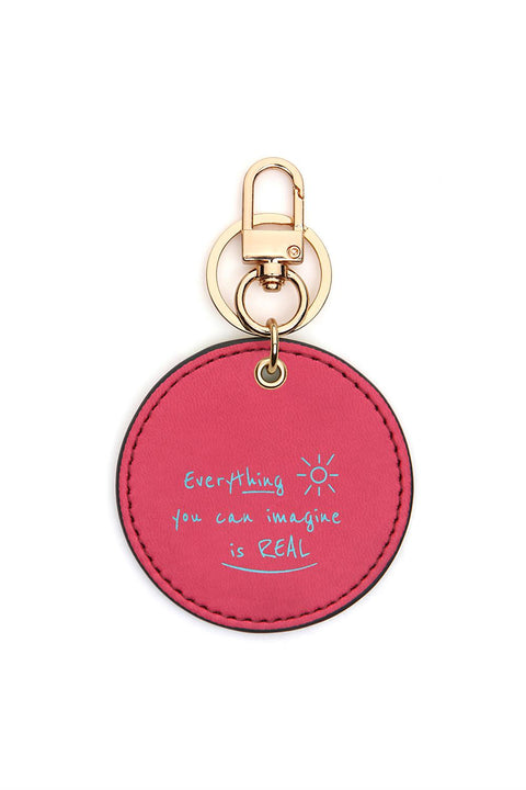 Case Look Slogan Keychain Yoko Pink 02