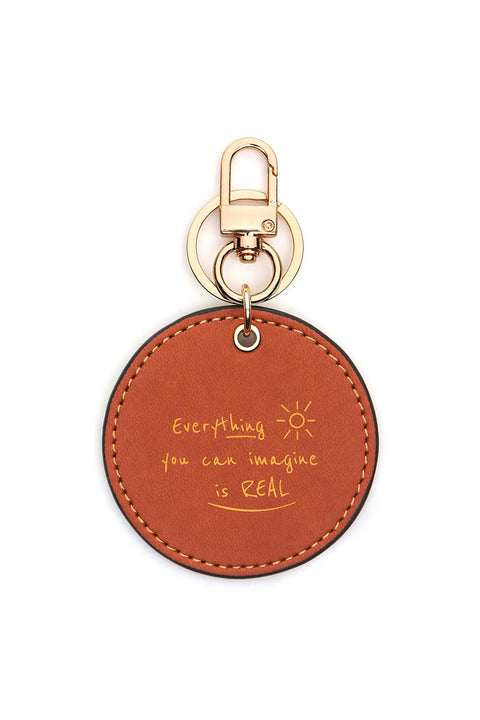 Case Look Slogan Keychain Yoko Brown 03