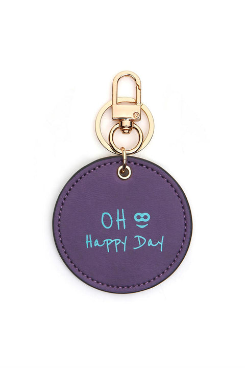 Case Look Slogan Keychain Yoko Purple 05