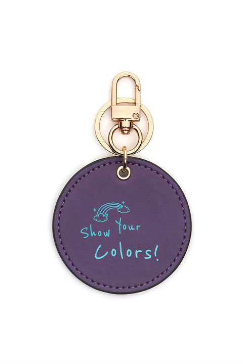 Case Look Slogan Keychain Yoko Purple 05