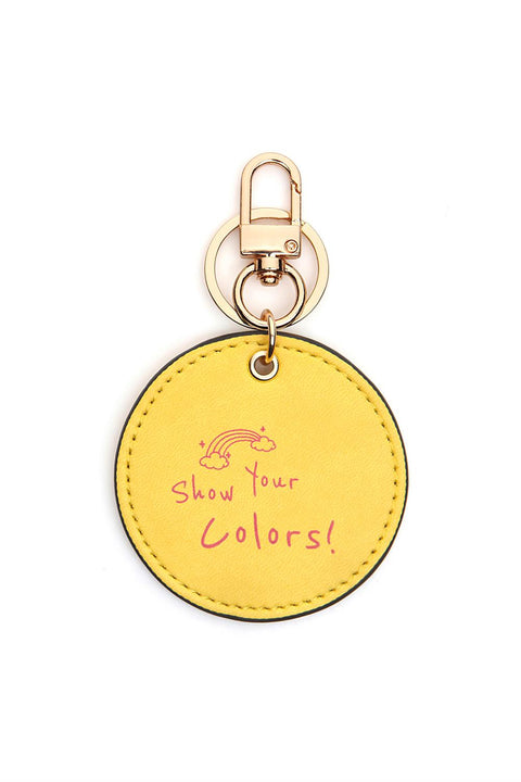 Case Look Slogan Keychain Yoko Yellow 06