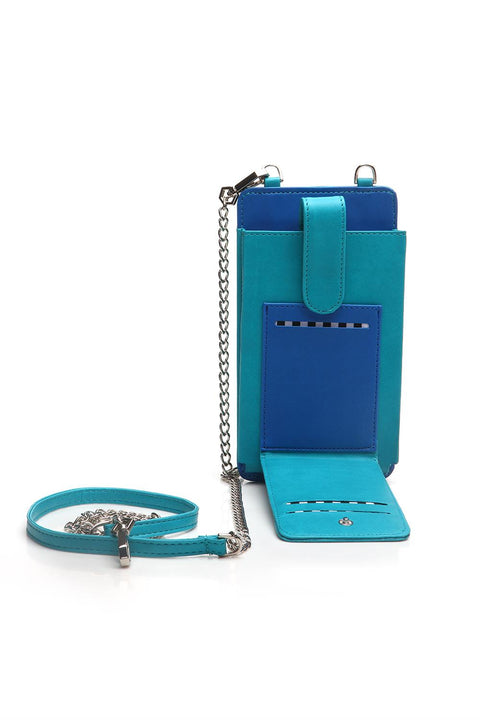 Case Look Women's Neck Strap Phone Case Nora Turquoise 03