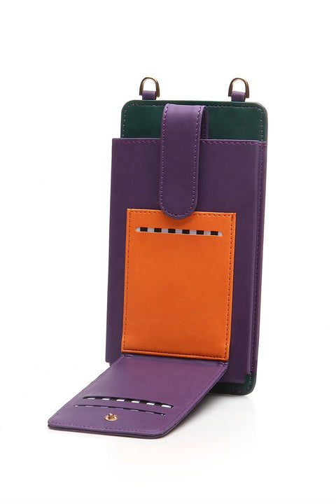 Case Look Women's Neck Strap Phone Case Nora Purple 04