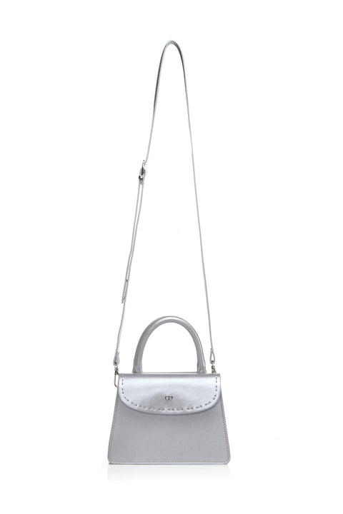 Case Look Women's Silver Mini Bag Megan 03