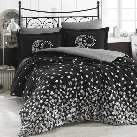 Hobby Star's Black - Poplin Double Bedlinen