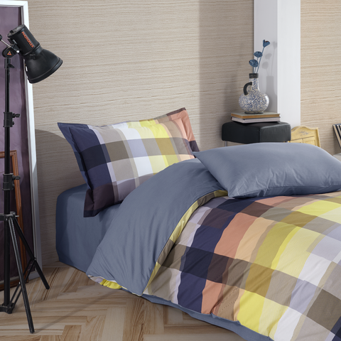 Hobby Virgina Navy Blind - Poplin Studio Duvet Cover Set