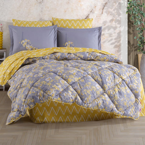 Hobby Alanza Yellow - Poplin Double Sleep Set