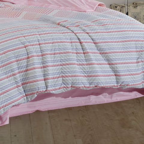 Hobby Trella Pink - Double Poplin Kapitone Duvet Cover Set