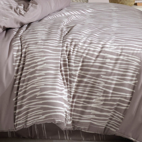 Hobby Adalia Platin - Double Satin Duvet Cover Set