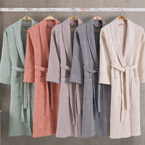 Hobby Waffle - Cotton single bathrobe