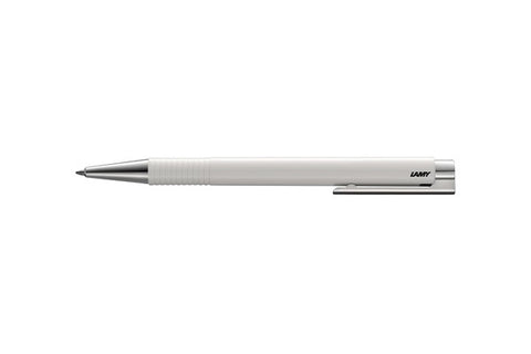 Lamy Logo Ballpoint Pen Metal Clip White