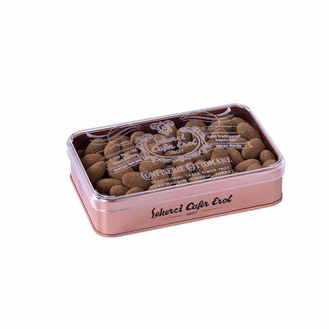 Şekerci Cafer Erol Princess Almond Dragee - Bronze Tin Box, 280 g