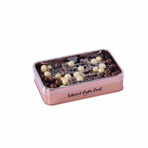 Şekerci Cafer Erol Coffee Bean Dragee Bronze Tin Box, 300 g