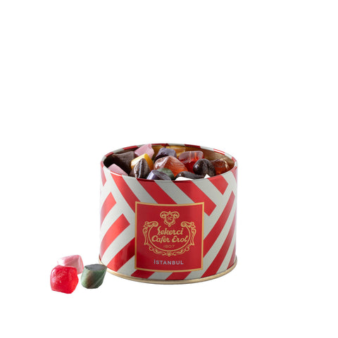 Şekerci Cafer Erol Rock Candy - Crystal Lid Tin Box, 350 g