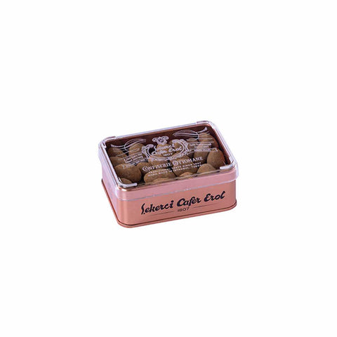 Şekerci Cafer Erol Princess Almond Dragee - Bronze Tin Box - Small, 140 g