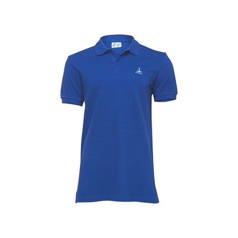 Anemoss Blue Sailboat Men's Polo Collar T-Shirt, S