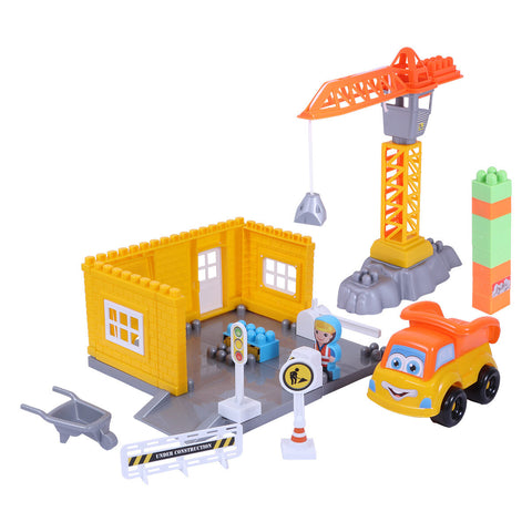 Ogi Mogi Toys Construction Blocks & Crane 44 Pieces