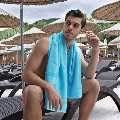 Anemoss Sail Beach Towel Turquoise