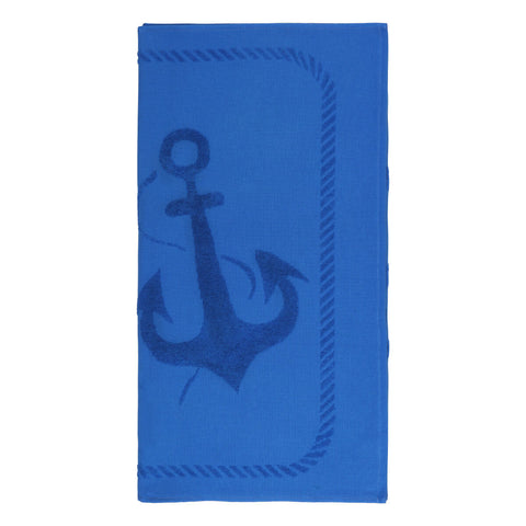 Anemoss Anchor Beach Towel Blue