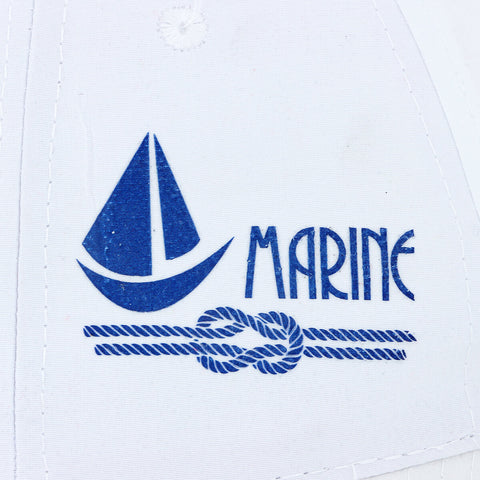 Anemoss Marine Sailboat Trucker Hat Unisex White