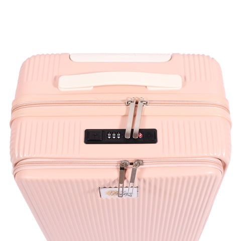 Biggdesign Moods Up 20" Luggage with Cup Holder and USB Port, Pink