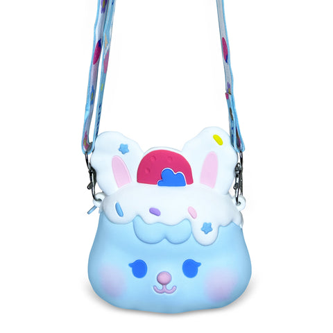Ogi Mogi Toys Blue Bunny Colorful Round Shoulder Bag