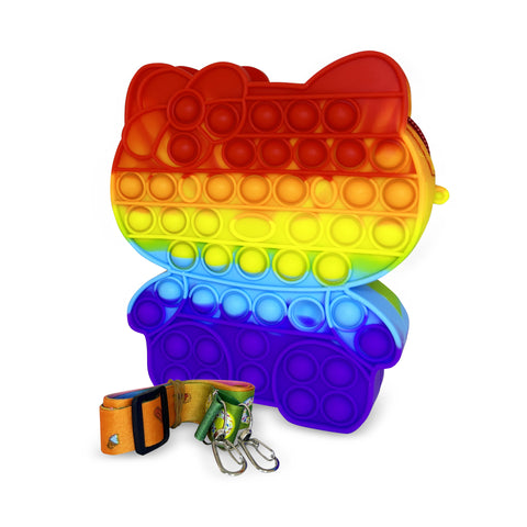 Ogi Mogi Toys Colorful Cat Colorful Round Shoulder Bag