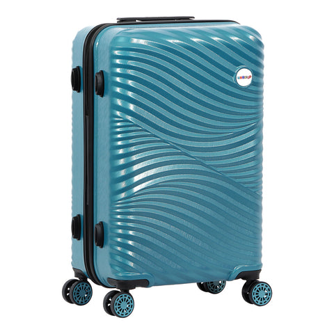 Biggdesign Moods Up Hard Luggage Sets With Spinner Wheels, Steel Blue, 3 Pcs.