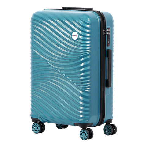 Biggdesign Moods Up Medium Suitcase with Wheels Steel Blue 24 Inch