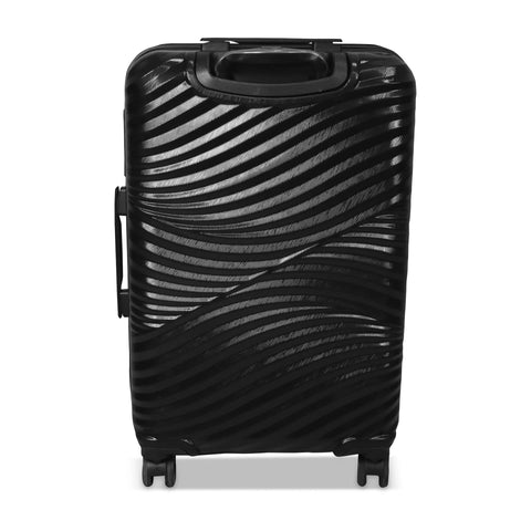 BiggDesign Moods Up Suitcase, High Resistant and Durable ABS Material, 360° Rotating Silicone Wheels, Secure Journeys with Special Lock System, 45 Kg Carrying Capacity, 28", Large Size, Black