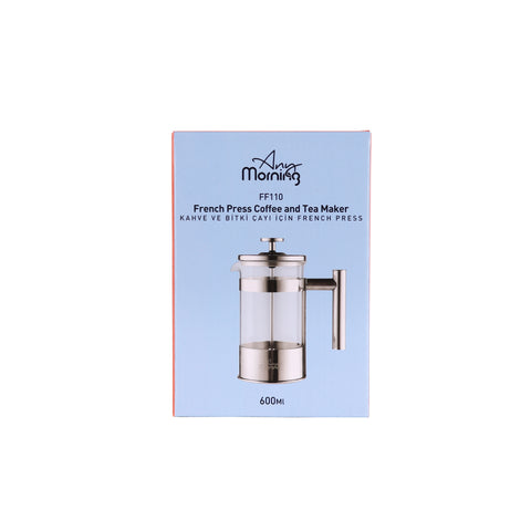 Any Morning French Press Coffee and Tea Maker, 600 ml - 20 oz